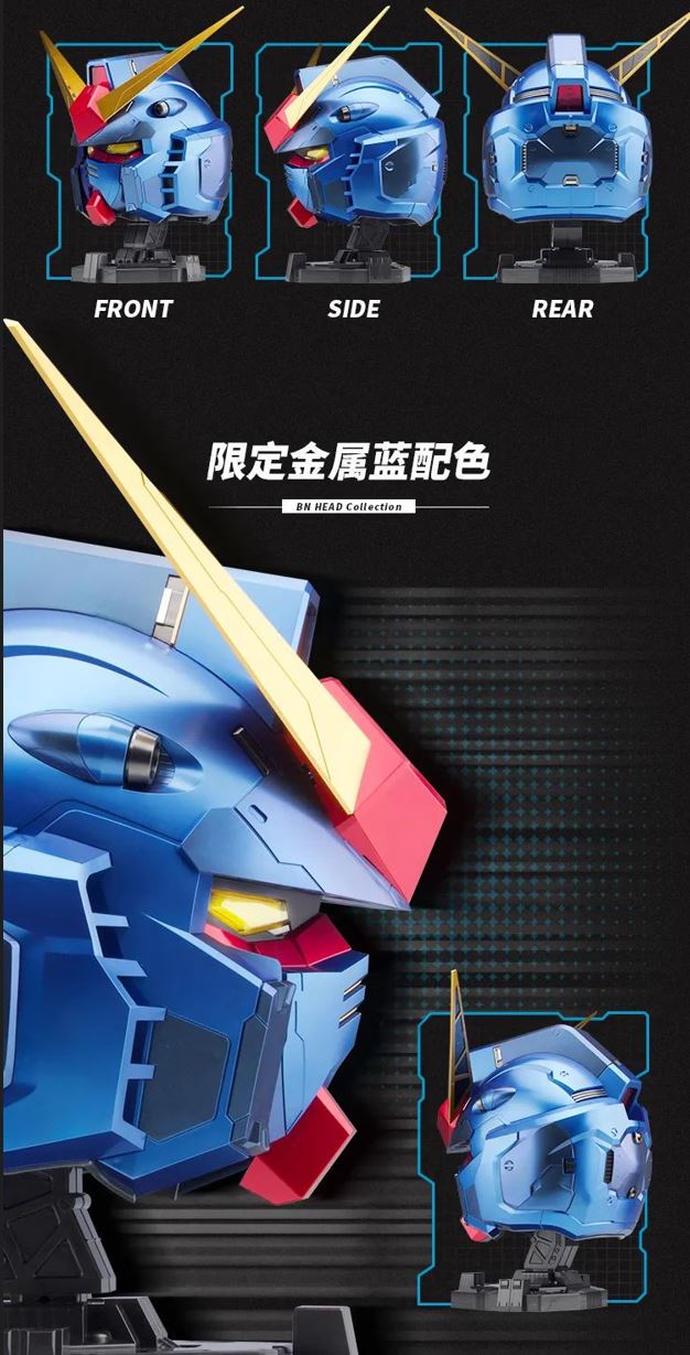 Bandai Namco BN HEAD Collection Gundam RX-78-2 Metal Blue Ver 元祖高达金属蓝配色