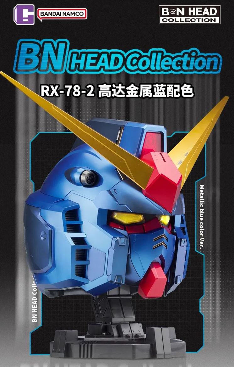 Bandai Namco BN HEAD Collection Gundam RX-78-2 Metal Blue Ver 元祖高达金属蓝配色