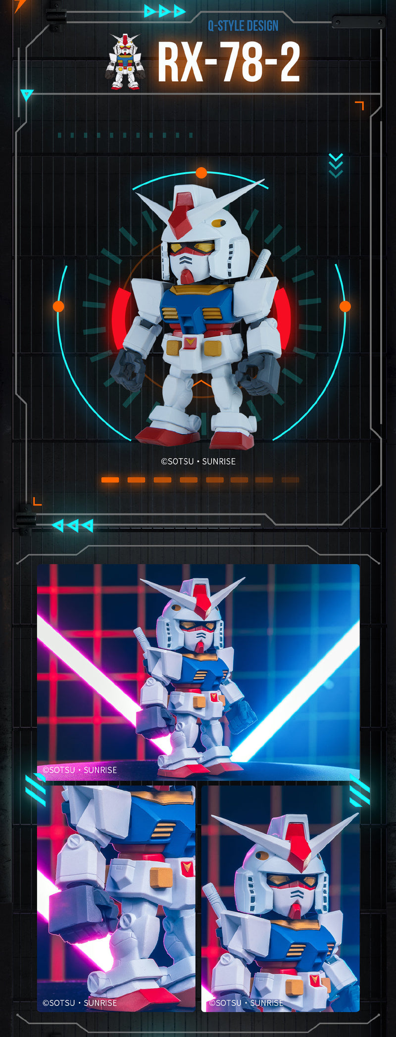 Bandai Namco QMSV Mini Gundam RX-78-2