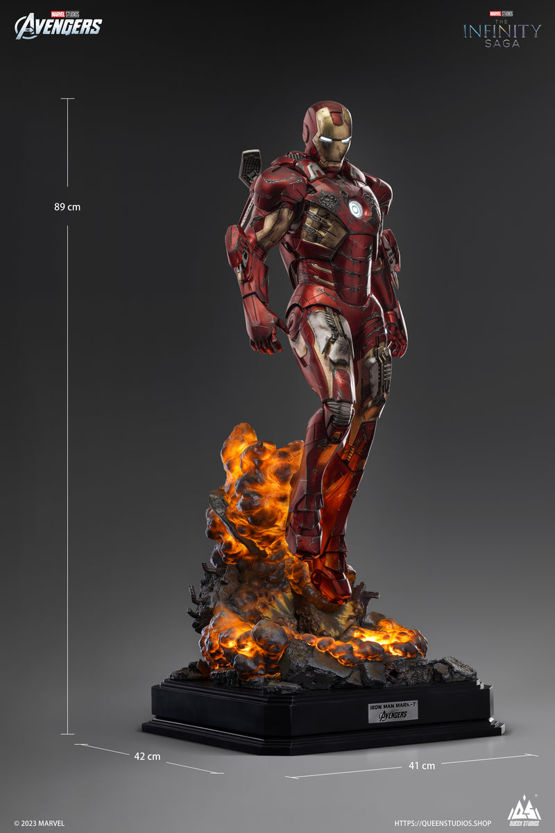 Queen Studios 1/3 Iron Man Mark 7 Statue ( Battle Damage )