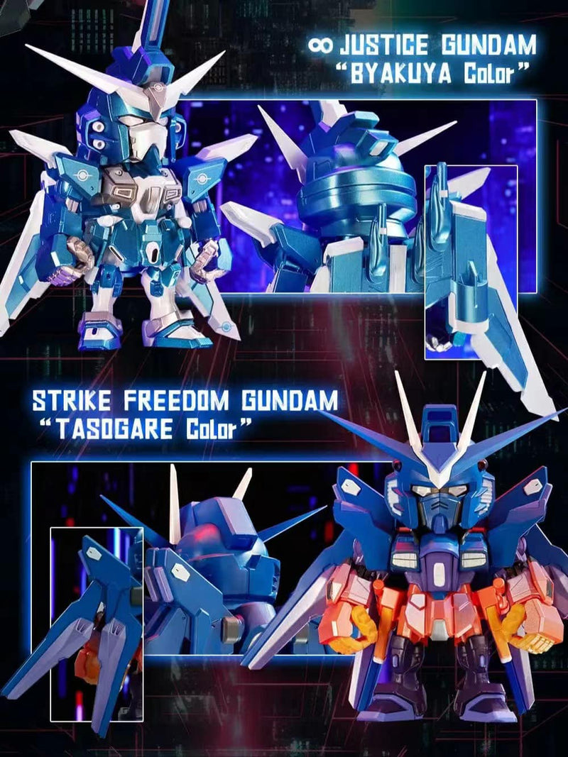 QMSV Mini Strike Freedom Gundam and Infinite Justice Gundam Single Pcs