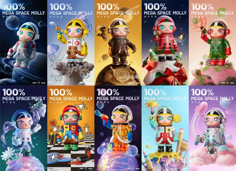 POPMART Space Molly 100% Series Single Pcs