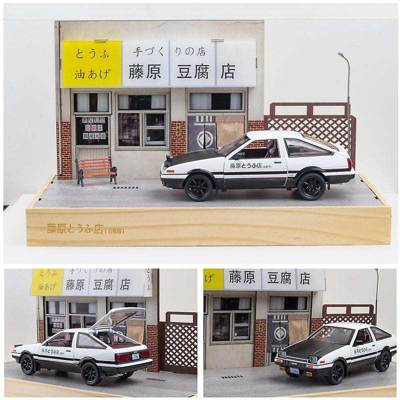 Initiald D 1/20 Diecast Trueno AE86 Diorama