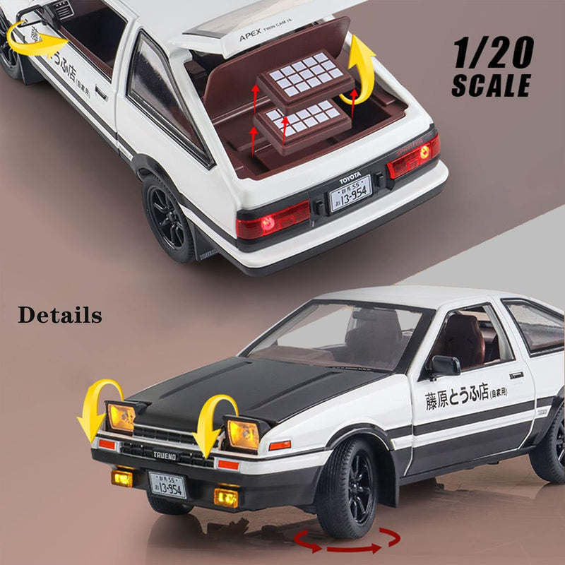 Initiald D 1/20 Diecast Trueno AE86 Diorama