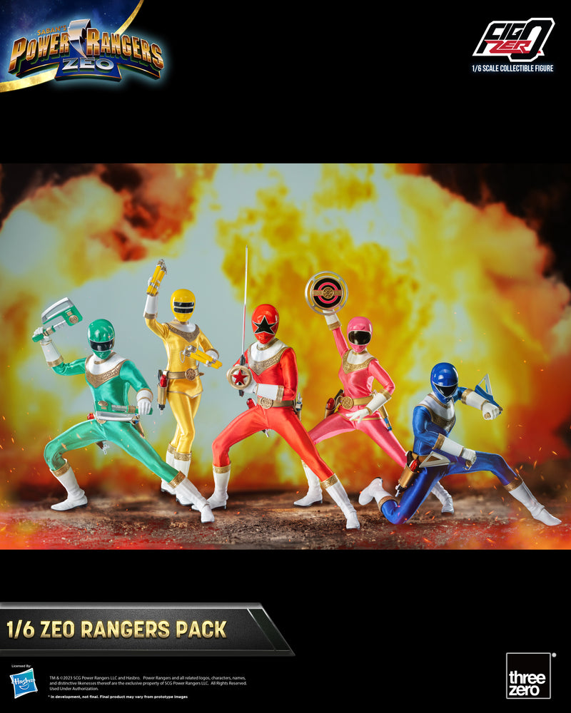 ThreeZero Power Rangers Zeo - FigZero 1/6 Zeo Rangers Pack