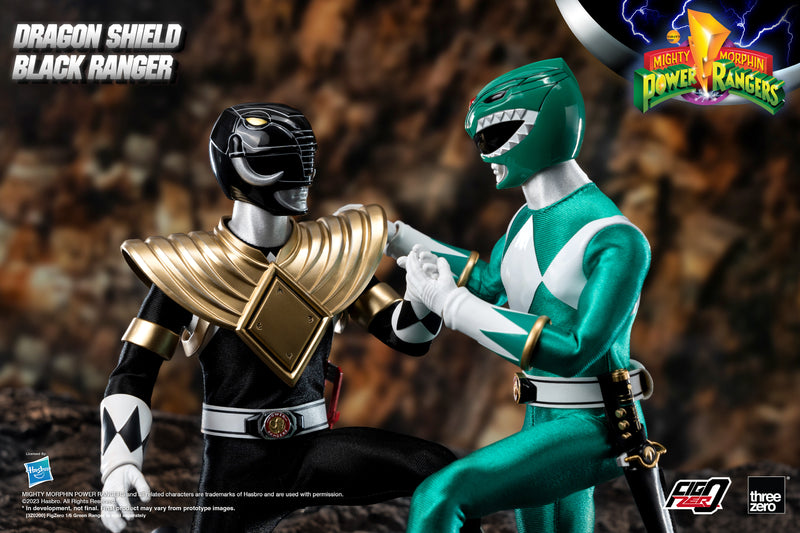 Threezero Mighty Morphin Power Rangers 1/6 Dragon Shield Black Ranger