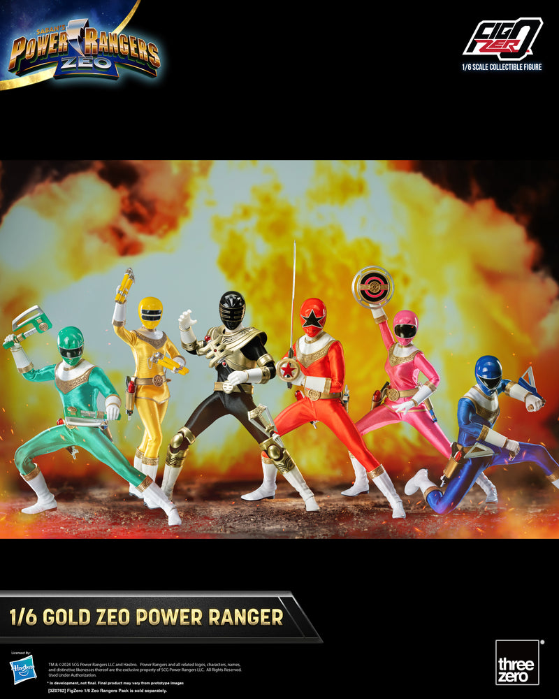 ThreeZero FigZero 1/6 Gold Zeo Power Ranger