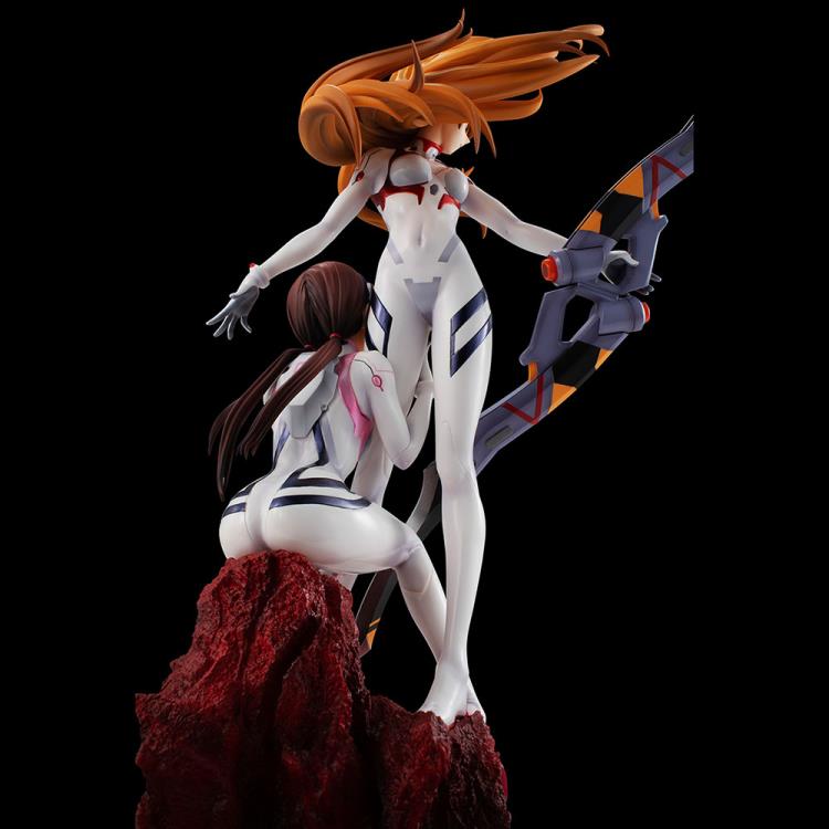 Megahouse Precious G.E.M. Rebuild of Evengelion Shikinami Asuka Langley & Makinami Mari Illustrious Figure