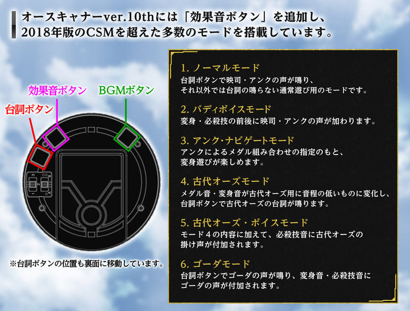Kamen Rider OOO CSM OOO Driver ver.10th