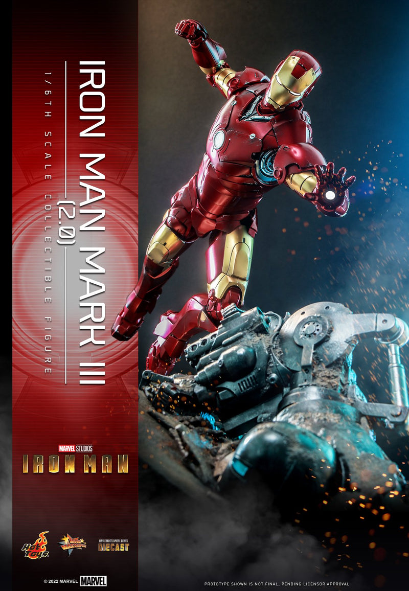 Hot Toys MMS664D48 Iron Man 1/6 Scale Iron Man Mark III (2.0) Collectible Figure