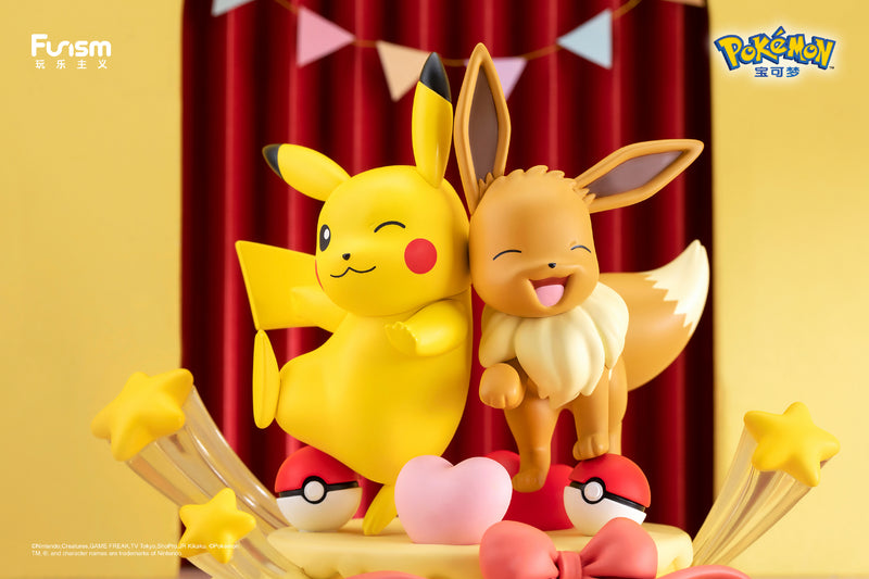 Funism Pikachu & Eevee ( Party / Nebula ver ) 皮卡丘 & 伊布 （派对款 星云版）