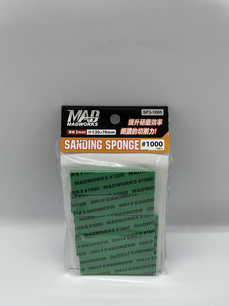 Madworks - Sanding Sponge 2mm, 3mm, 5mm Thickness