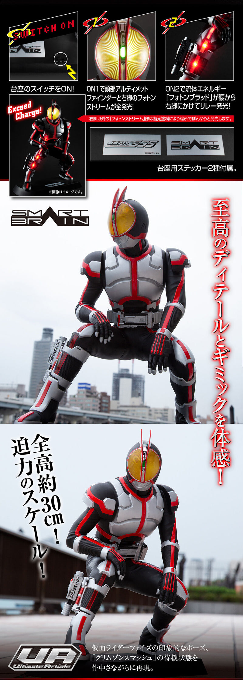 Megahouse Ultimate Article Kamen Rider Φ Faiz