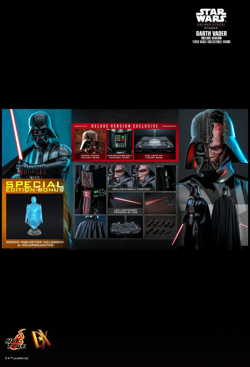 Hot Toys DX28 Star Wars: Obi-Wan Kenobi - 1/6 Scale Darth Vader Collectible Figure (Deluxe Edition)