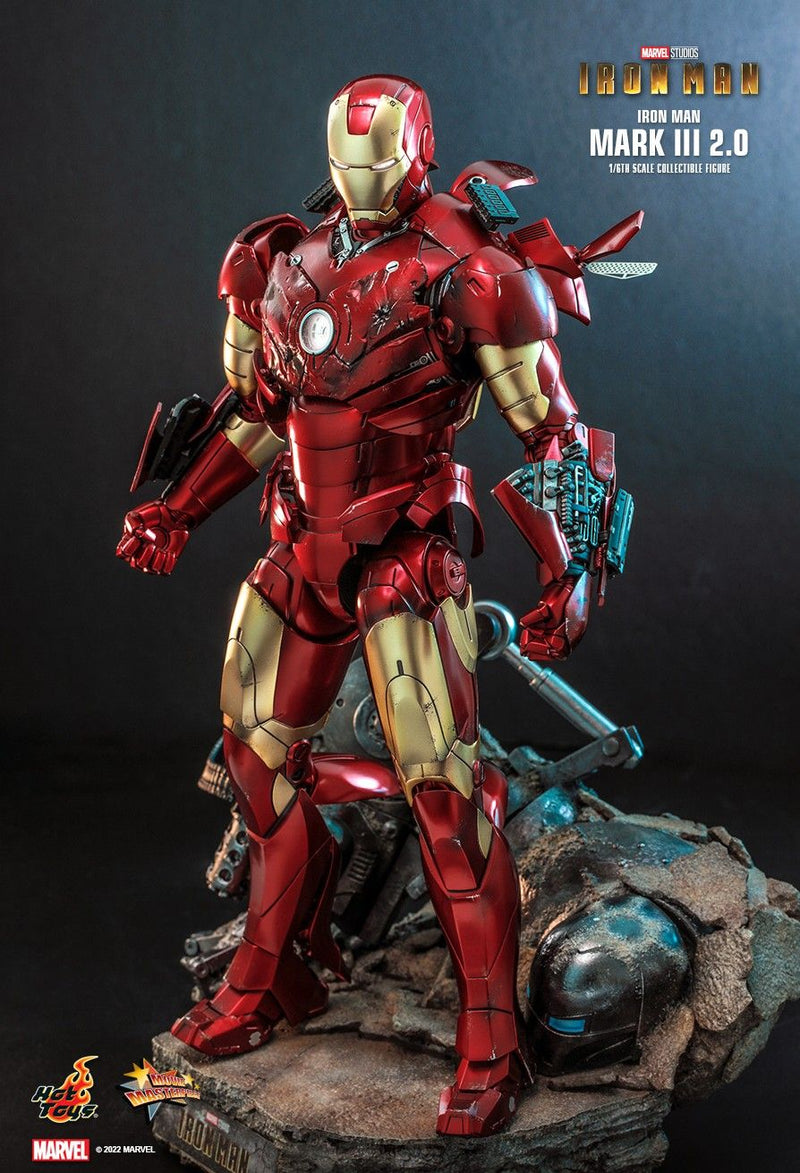 Hot Toys MMS664D48 Iron Man 1/6 Scale Iron Man Mark III (2.0) Collectible Figure