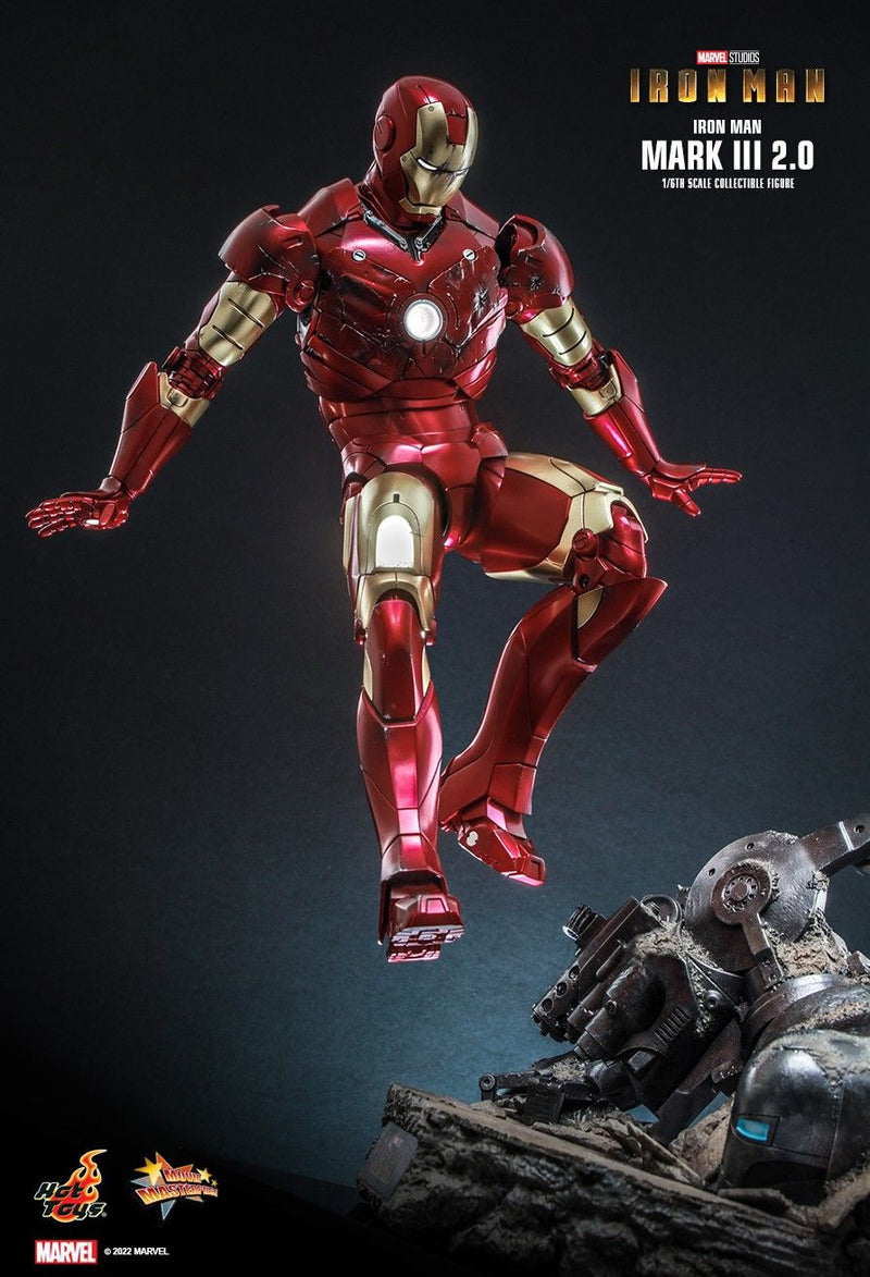 Hot Toys MMS664D48 Iron Man 1/6 Scale Iron Man Mark III (2.0) Collectible Figure