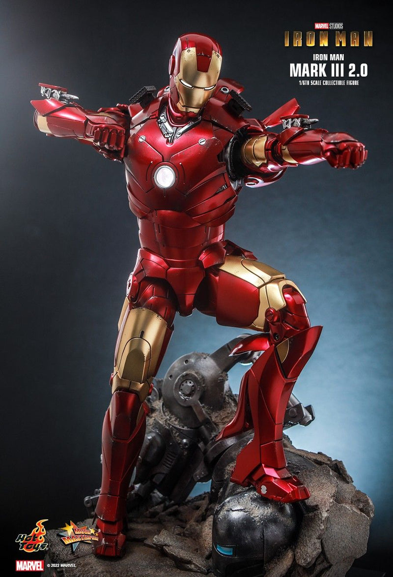 Hot Toys MMS664D48 Iron Man 1/6 Scale Iron Man Mark III (2.0) Collectible Figure