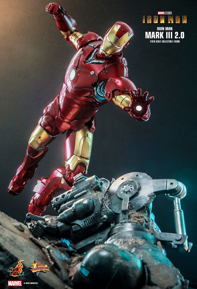 Hot Toys MMS664D48 Iron Man 1/6 Scale Iron Man Mark III (2.0) Collectible Figure