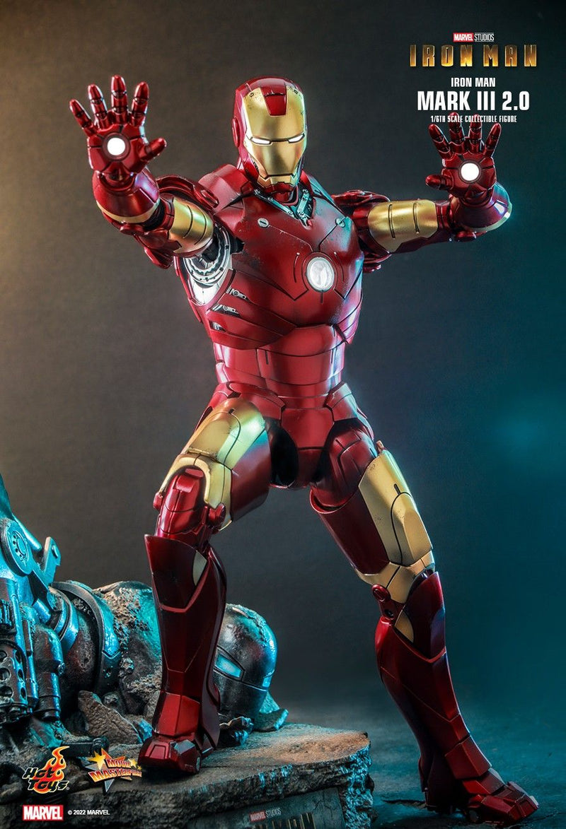 Hot Toys MMS664D48 Iron Man 1/6 Scale Iron Man Mark III (2.0) Collectible Figure