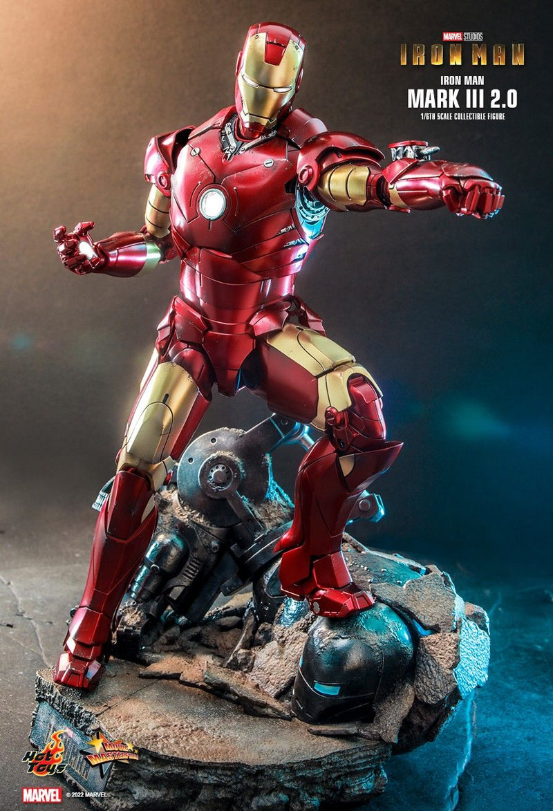 Hot Toys MMS664D48 Iron Man 1/6 Scale Iron Man Mark III (2.0) Collectible Figure