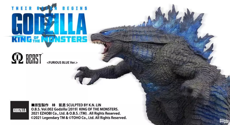 Godzilla: King of the Monsters Omega Beast Series Godzilla (Furious Blue Version) Limited Edition Statue