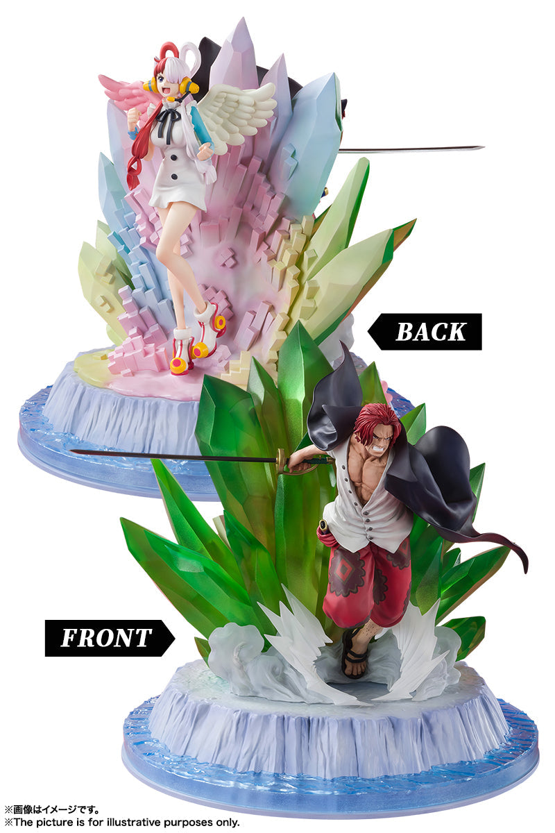 One Piece FiguartsZERO [Extra Battle] Shanks and Uta ONE PIECE FILM RED Ver.-